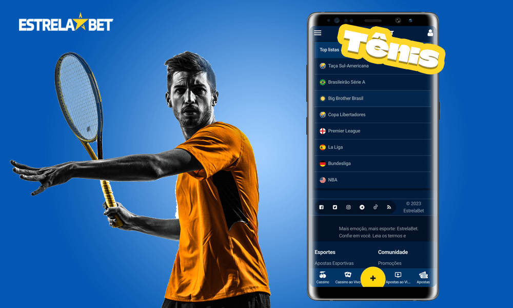 Principais informações sobre Tênis no Estrela Bet