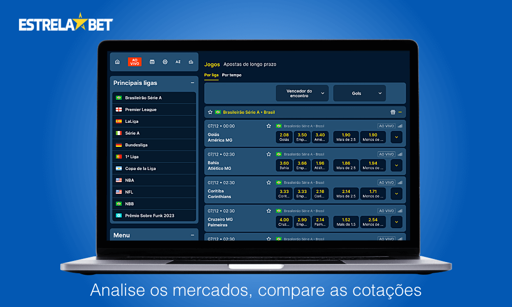 É aconselhável pesquisar os mercados e analisar as cotas disponíveis para a partida em que você deseja apostar na Estrela Bet