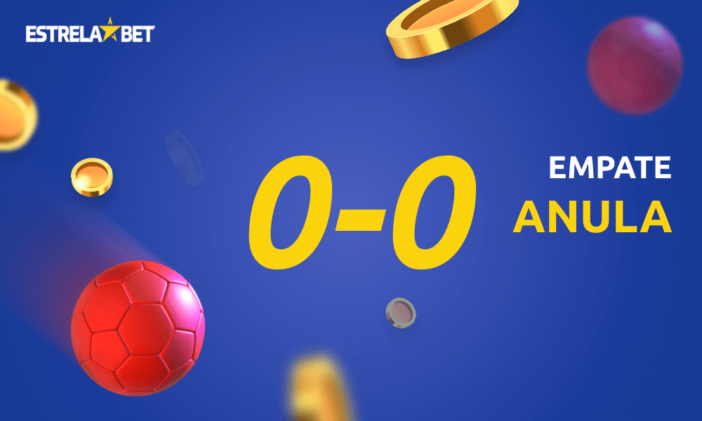 Empate anula no Estrela Bet